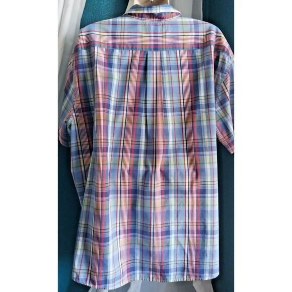 US Polo Assn 3XL Button Up Shirt Men's Short Sleeve Blue, Red , White and Yellow - Picture 5 of 5